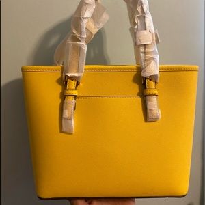 Yellow Micheal Kors Small Hand Purse New